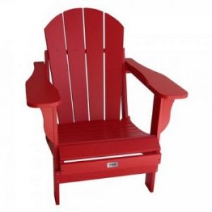Adult Resin Folding Adirondack Chair – Red
