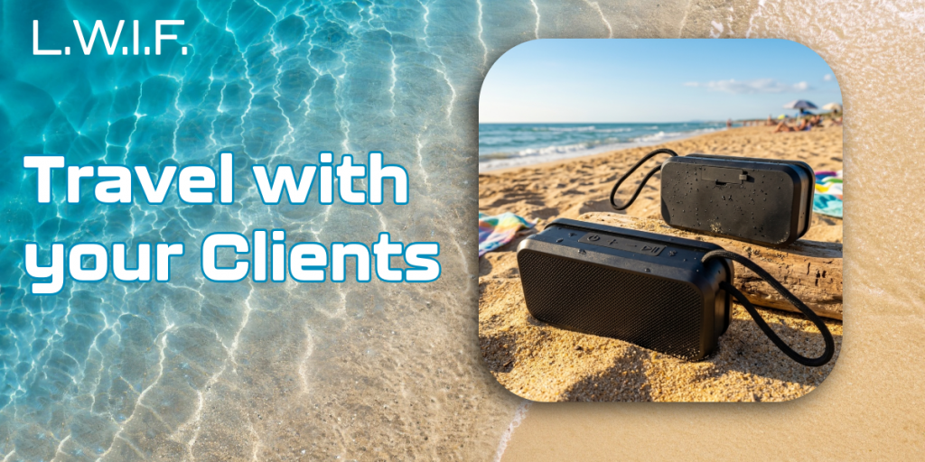 Your clients bring you to the beach